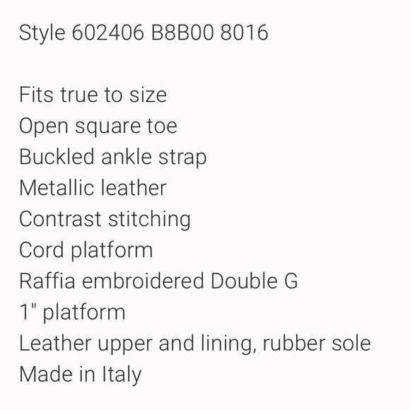 Gucci espadrille sandals. Size 40 1/2. Style # 602406. - Picture 2 of 9